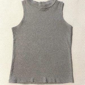 Gray sleeveless top